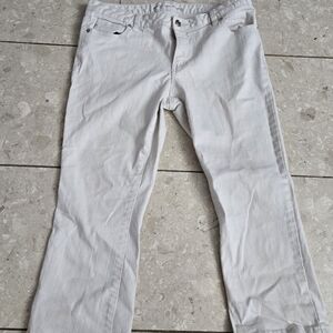 Women's Michael Kors White Jean Cropped Jean Capri - Size 6